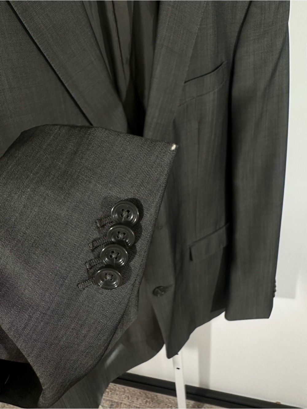 Z Zegna Gray Wool Mohair Drop 8 Sport Coat Blazer 54R Italy Luxury Tailored - Picture 6 of 11